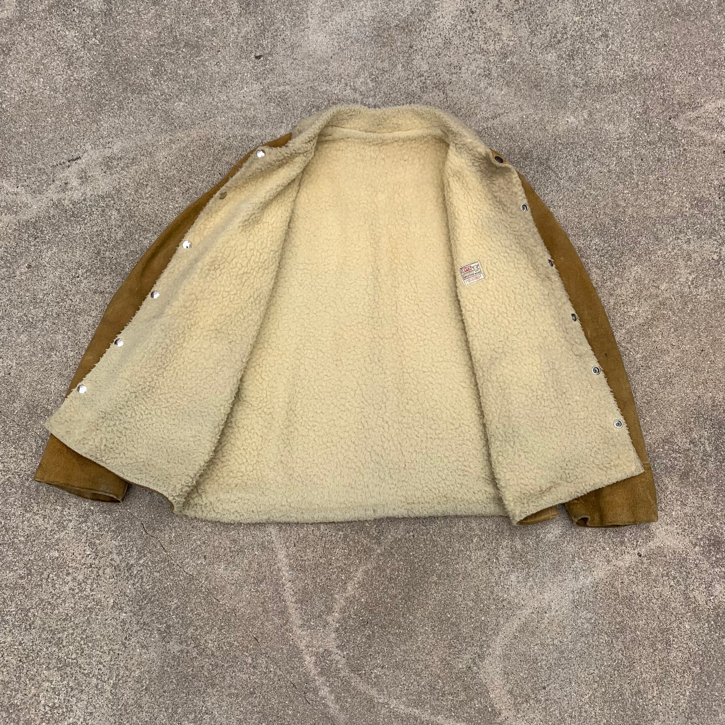 1950’s Levi’s Western Wear Suede Sherpa Jacket M/L