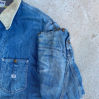 1950's Long L Lee 81-LJ Blanket Lined Denim Chore Coat 42 Regular
