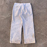 1940’s Thrashed White Corduroy Pants 32” x 27.5”