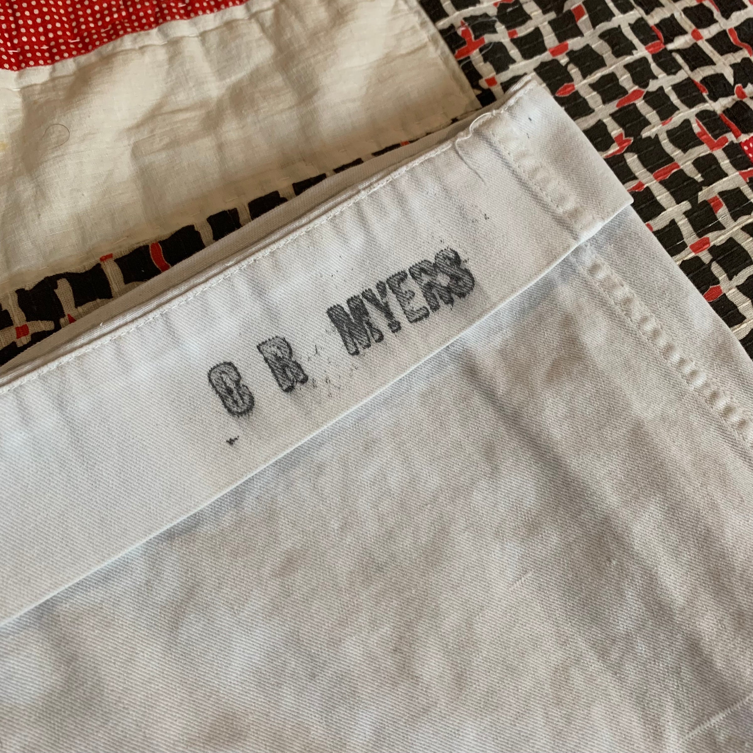 1910’s WWI Stenciled Sailor Whites 29” x 29”