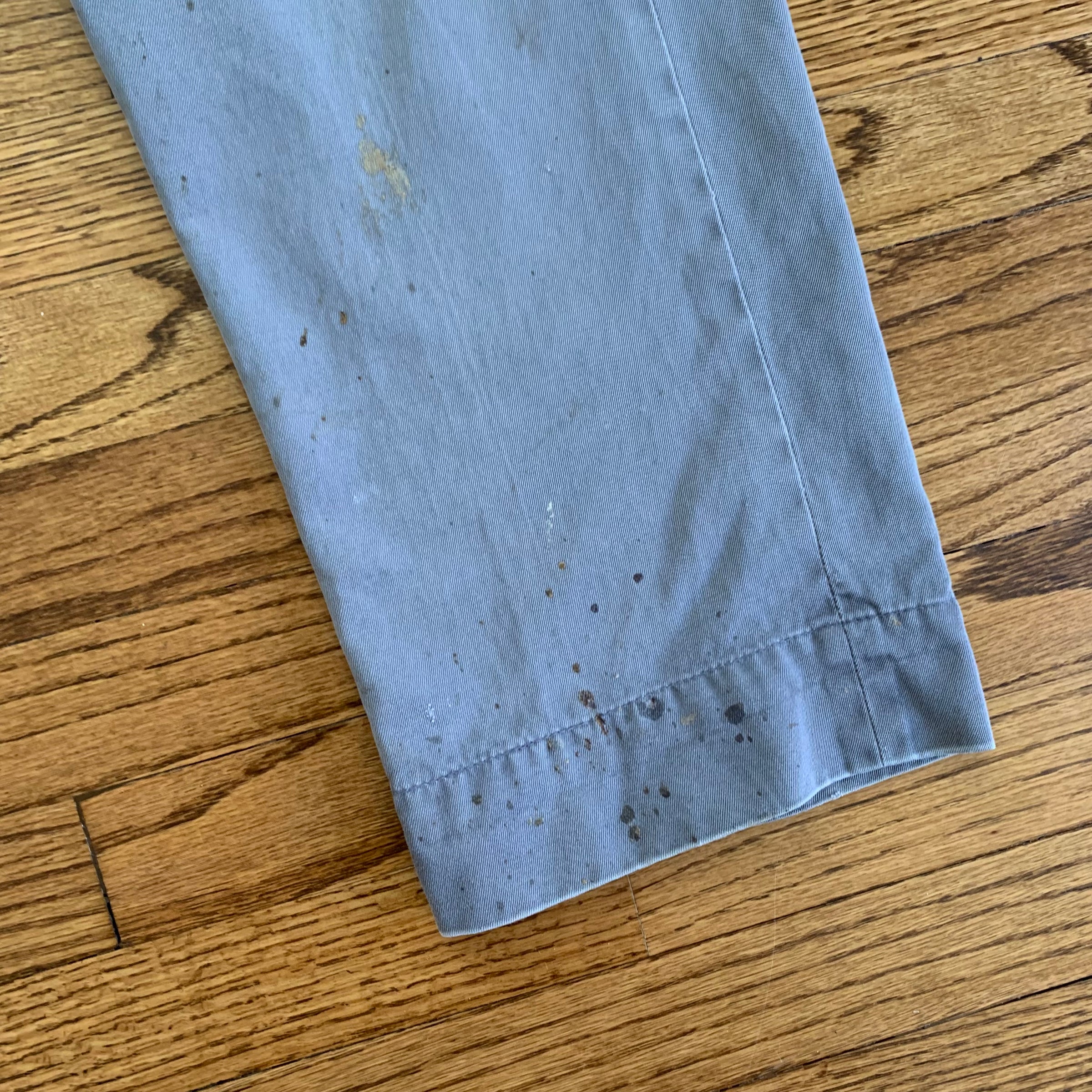 1950’s Grey Fly’s Army Cloth Work Pants 27” x 30.5”