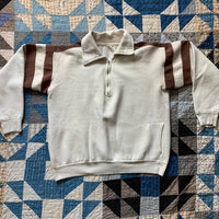 1960's French Quarter Zip Sweatshirt with D Pockets Large