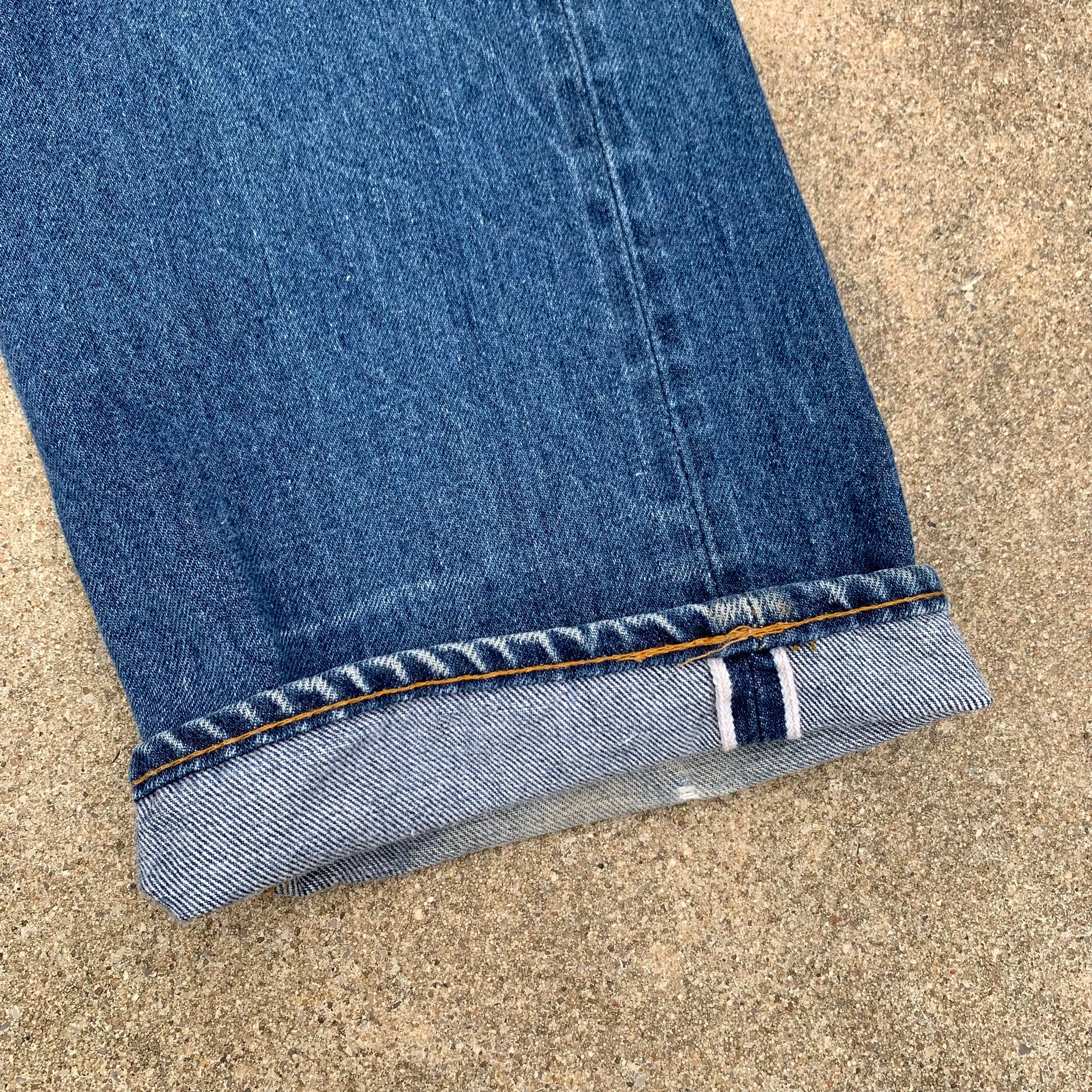 1980’s Levi’s 501 Redline Selvedge Denim Jeans 33” x 30.5”