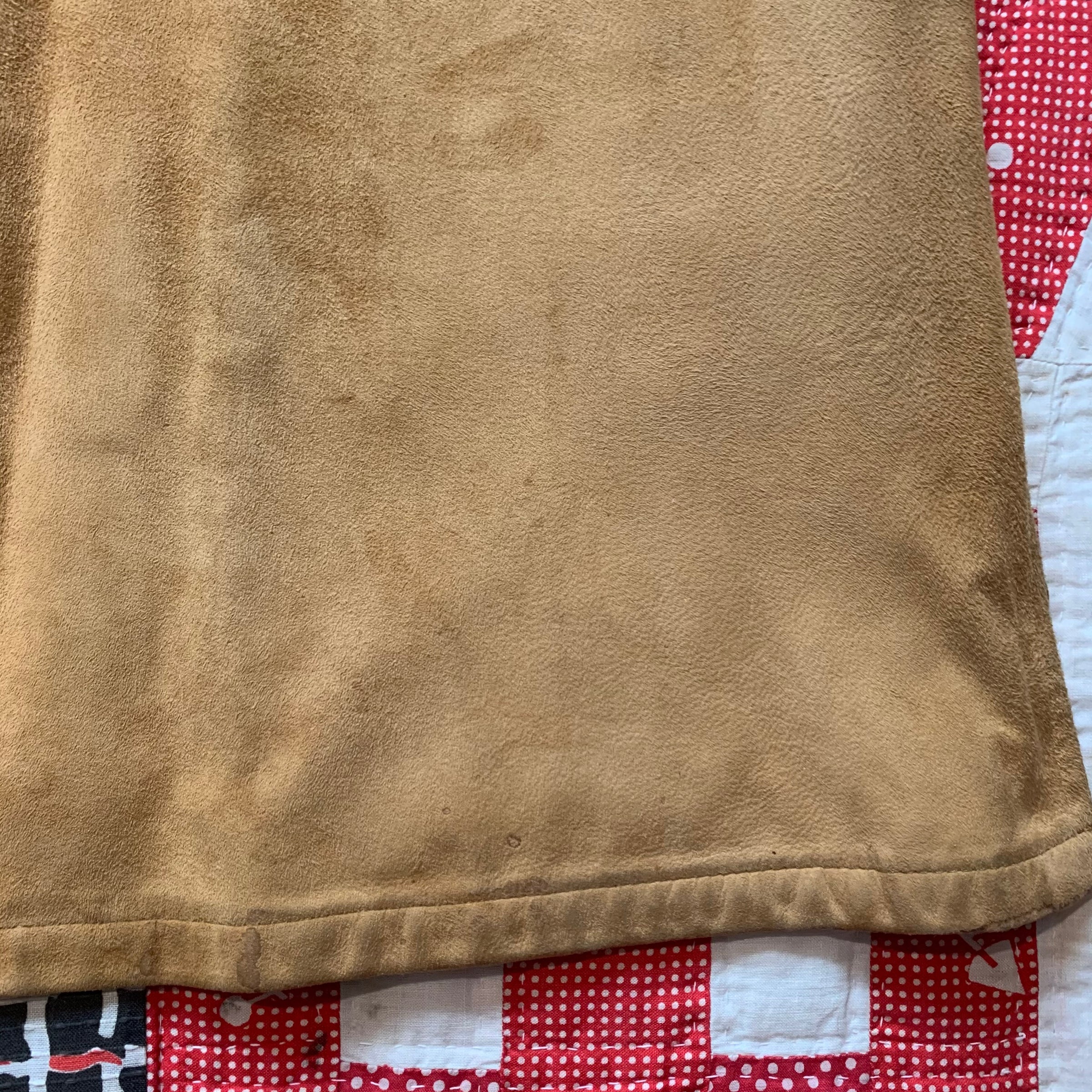 1950's Suede Leather Button Up Shirt Medium