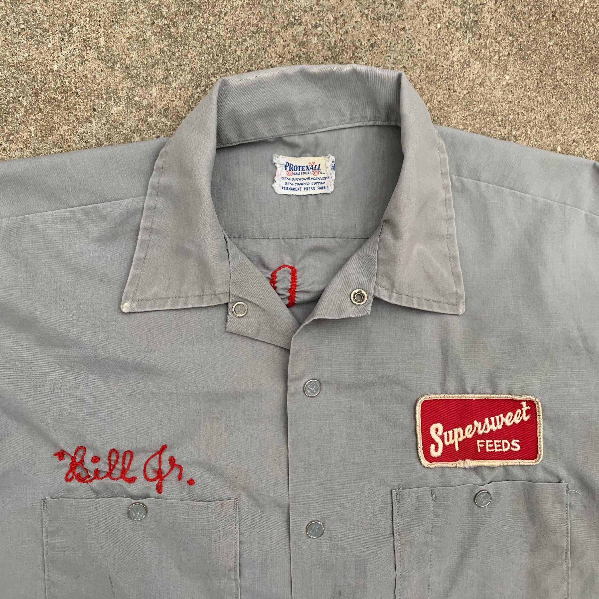 1950’s/60’s Protexall Supersweet Feeds Chainstitched Work Shirt Large