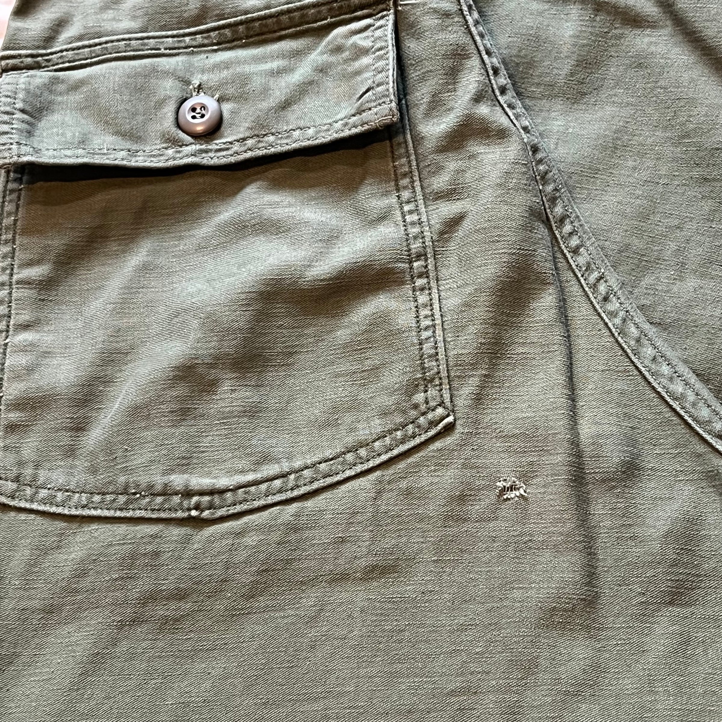 1960's Vietnam War OG-107 Fatigue Pants 30" x 26.5"