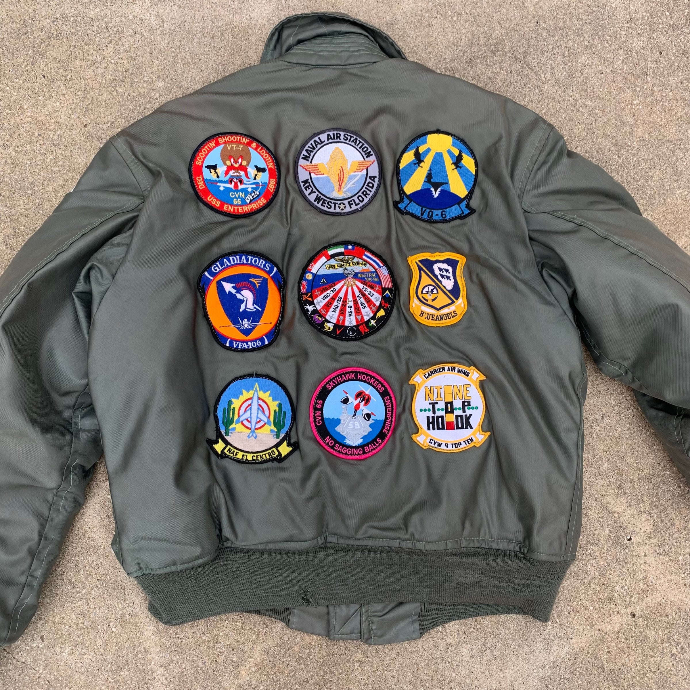 1980’s Patched CWU-45/P Flight Jacket Medium