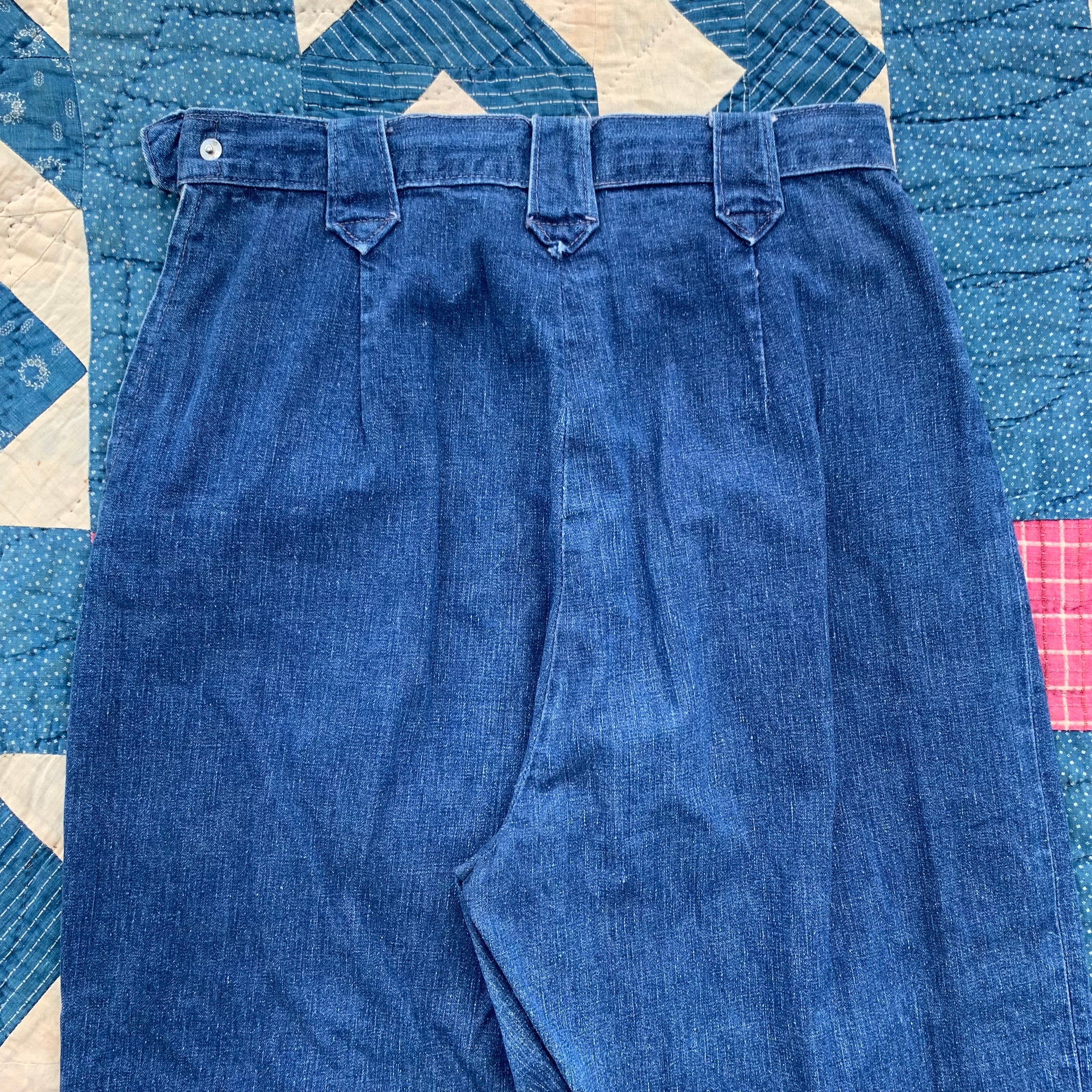1950’s Levi’s Western Wear Denim Side Zip Jeans 26"-27" x 28.5”