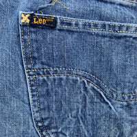 1960's/1970's Half Selvedge Zipper Fly Lee Riders Jeans 33.5" Waist
