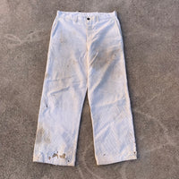1940’s Thrashed White Corduroy Pants 32” x 27.5”