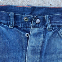 1940’s Repaired Donut Button Carpenter Jeans 32” x 30.5”