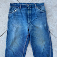 Late 40s Repaired Big Mac Jeans 35” x 29”