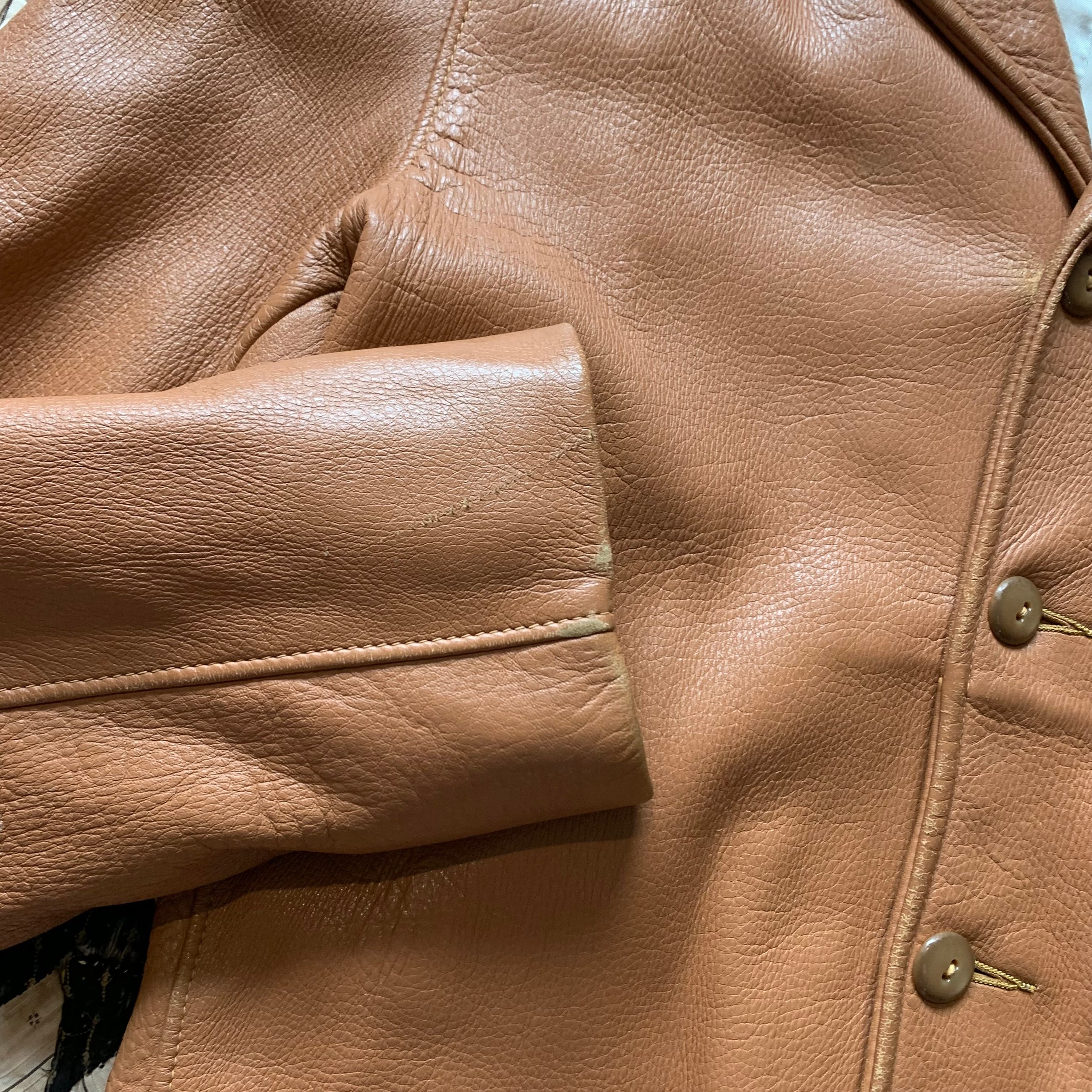1960's Deerskin Leather Jacket Medium