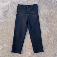 1940’s/50’s Overdyed Black Work Pants 35” x 28”