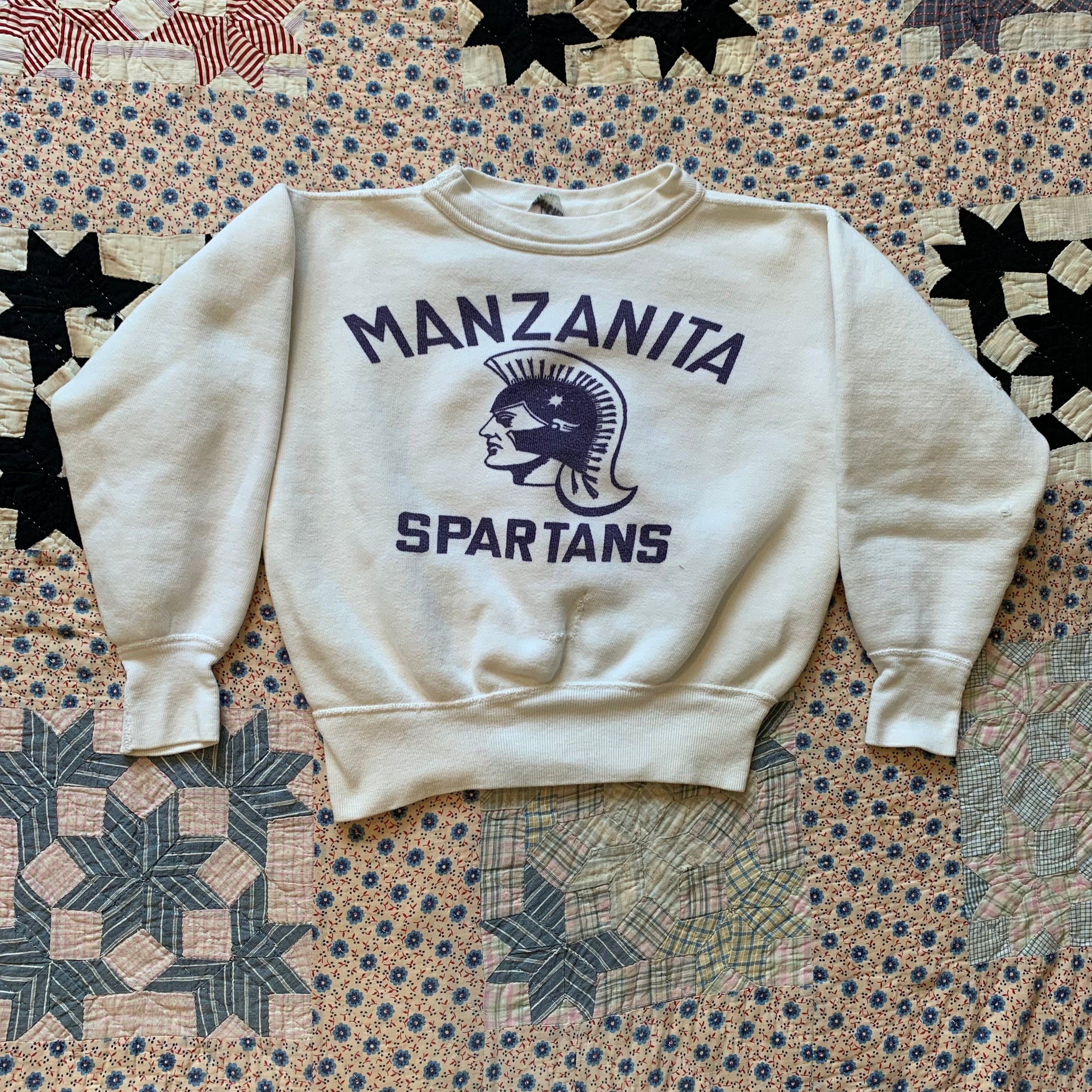 1950's Manzanita Spartans Single V Sweatshirt XS