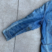 1950's Long L Lee 81-LJ Blanket Lined Denim Chore Coat 42 Regular
