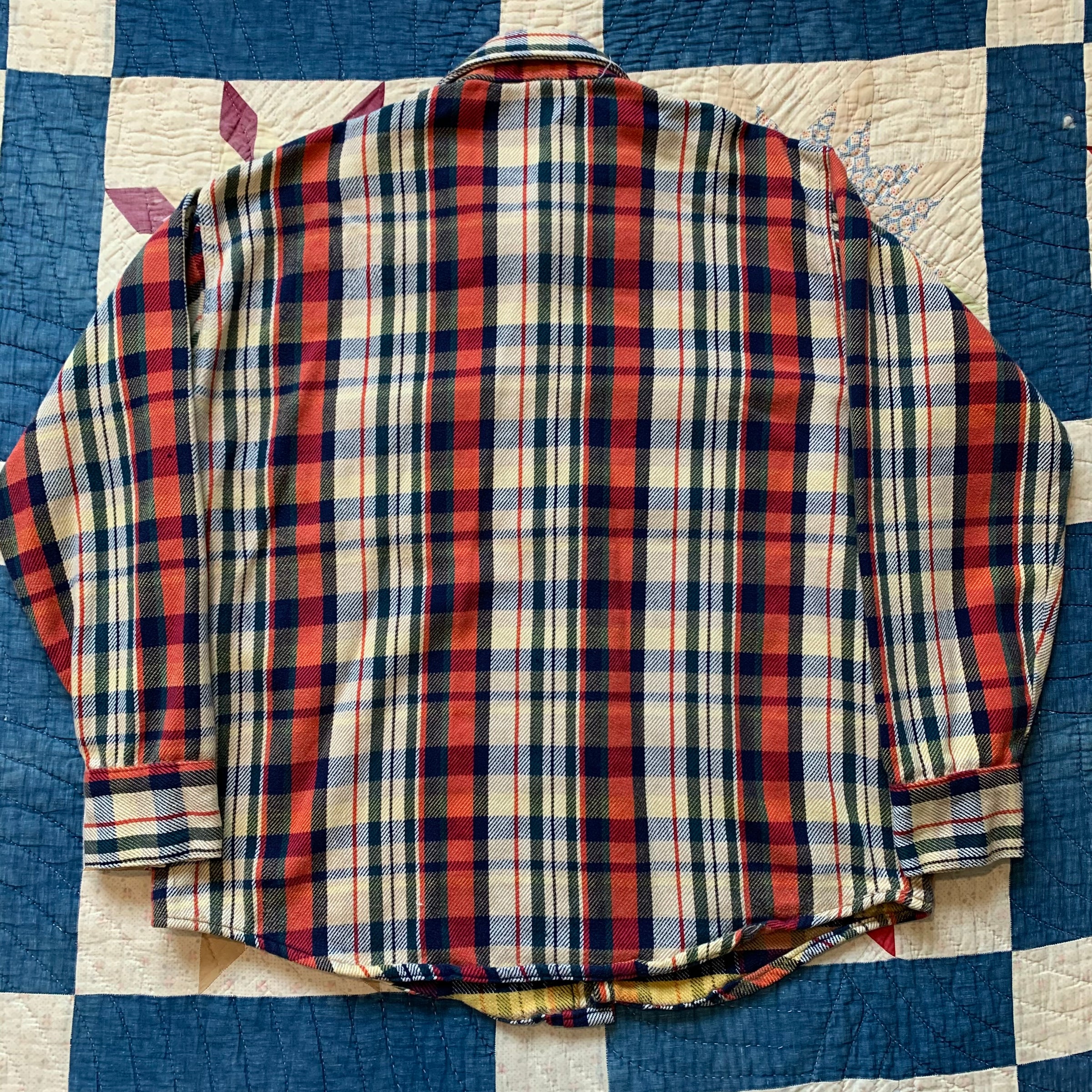 1950's Frostproof Multi Plaid Cotton Flannel Shirt XL