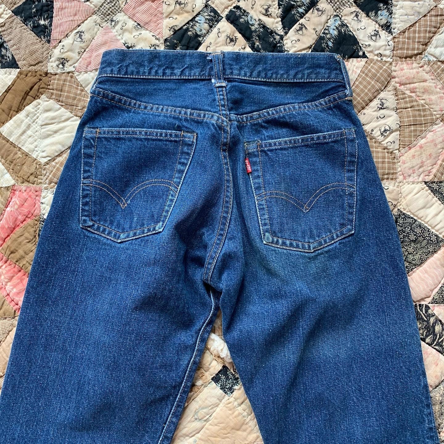 1968-71 Big E Levi’s 501 Redline Selvedge Denim Jeans 24” x 28”