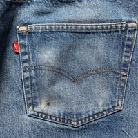 1980's Faded Levi's 501 Selvedge Redline Denim Jeans 38" x 29"