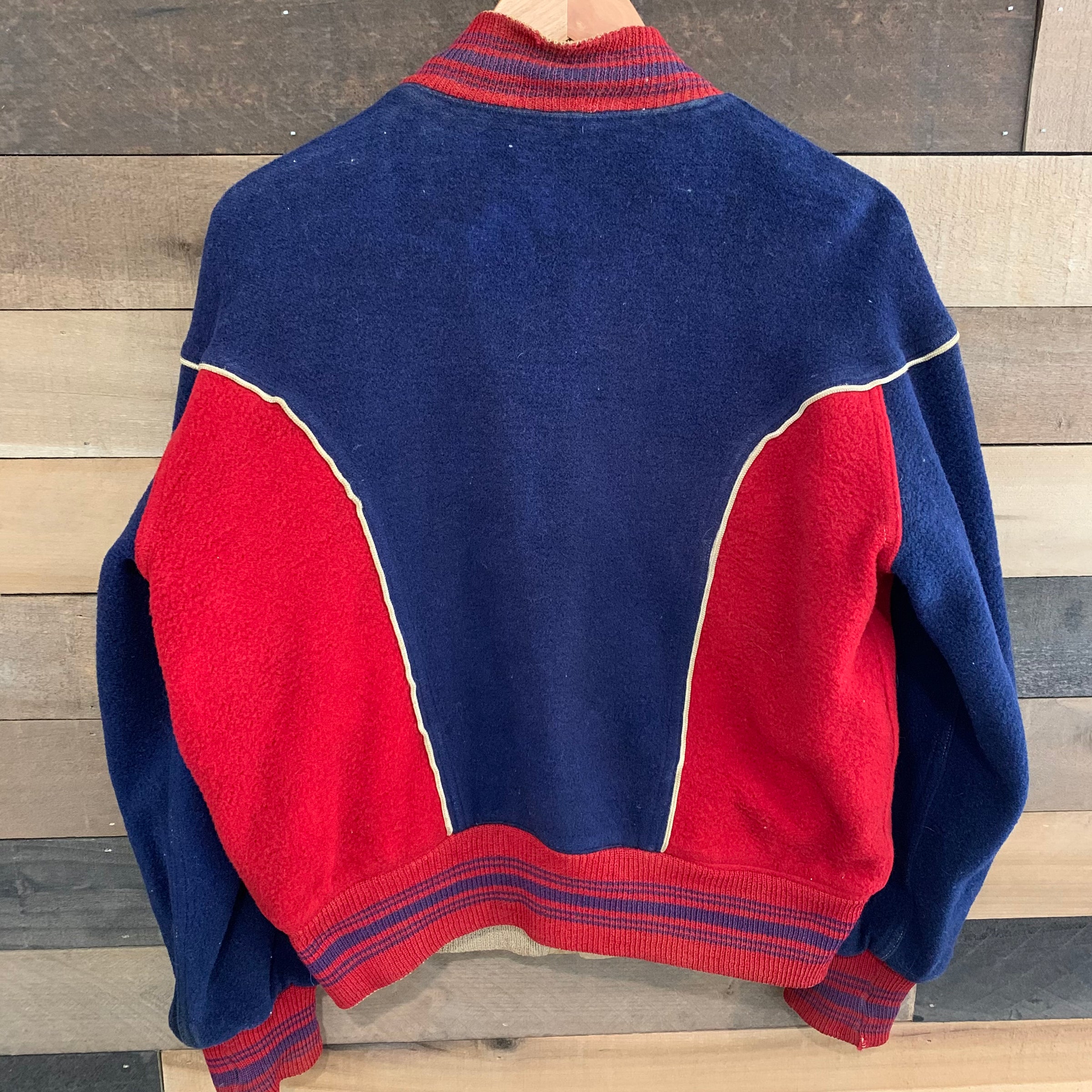 1940's/50's Butwin Reversible Red and Blue Wool Varsity Jacket M/L