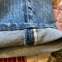 1960's Saddle Pal Repaired Half Selvedge Denim Jeans 30" x 28"