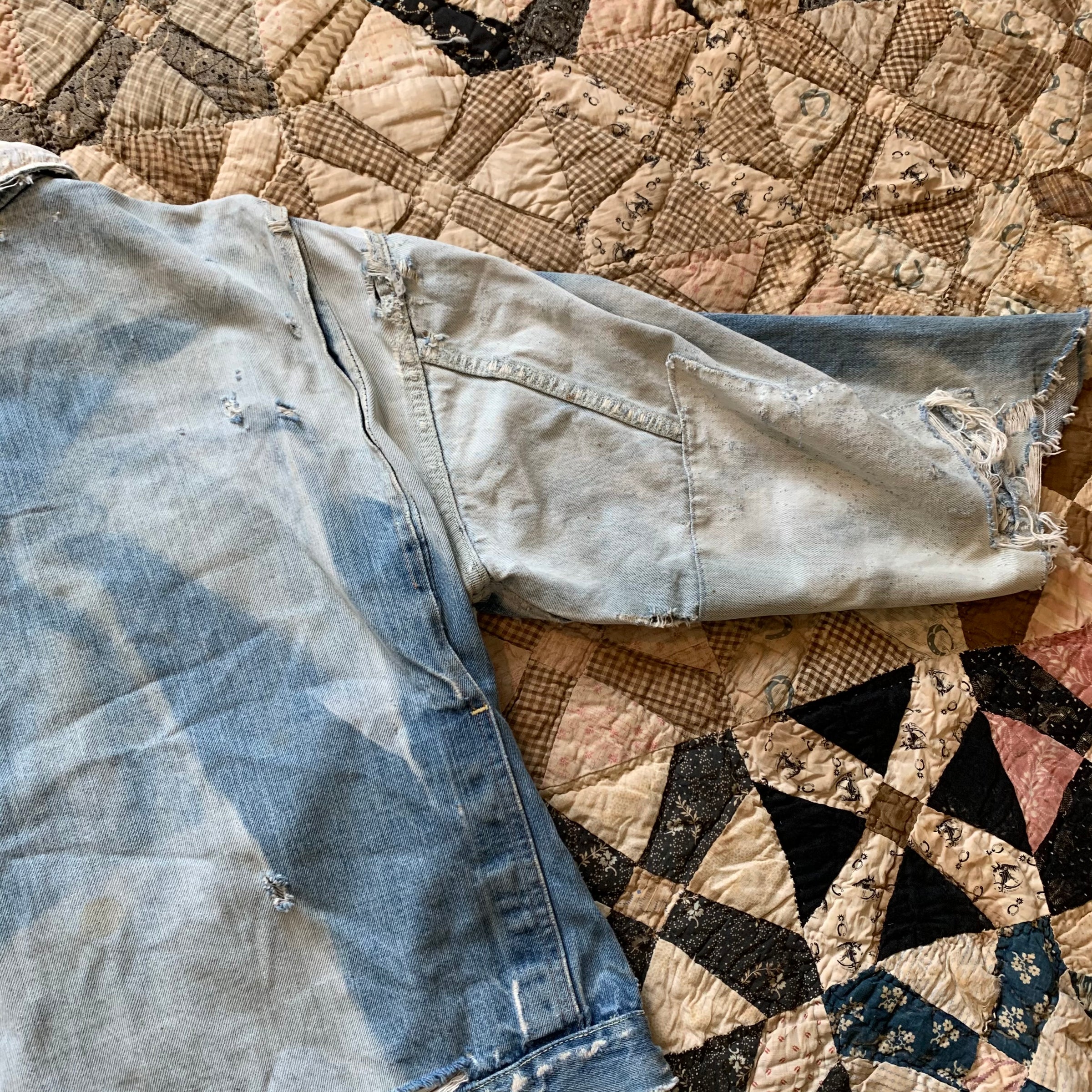 1960's Buckaroo by Big Smith Thrashed Denim Jacket Medium