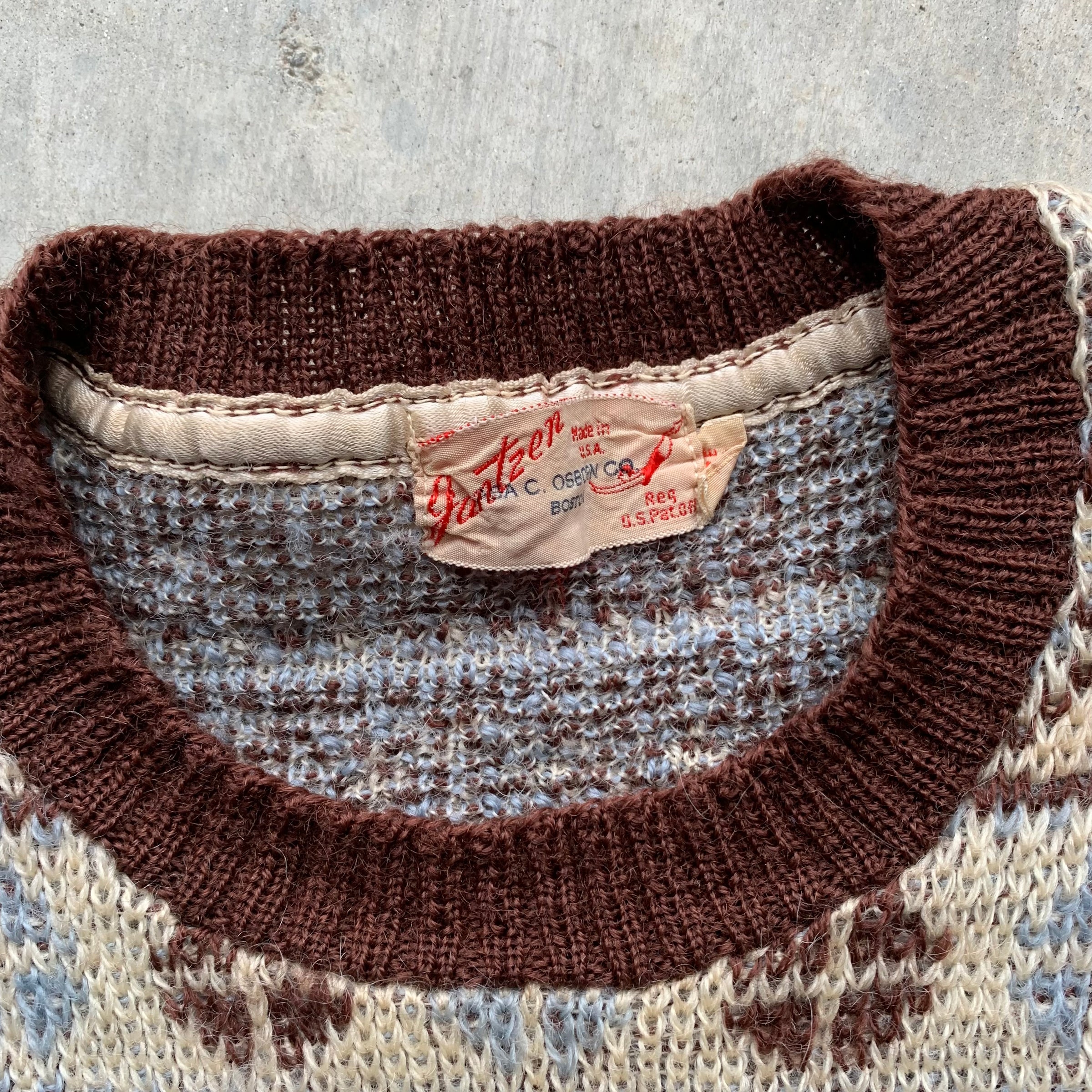 1940’s/50’s Jantzen Wool Snowflake Sweater Size 38