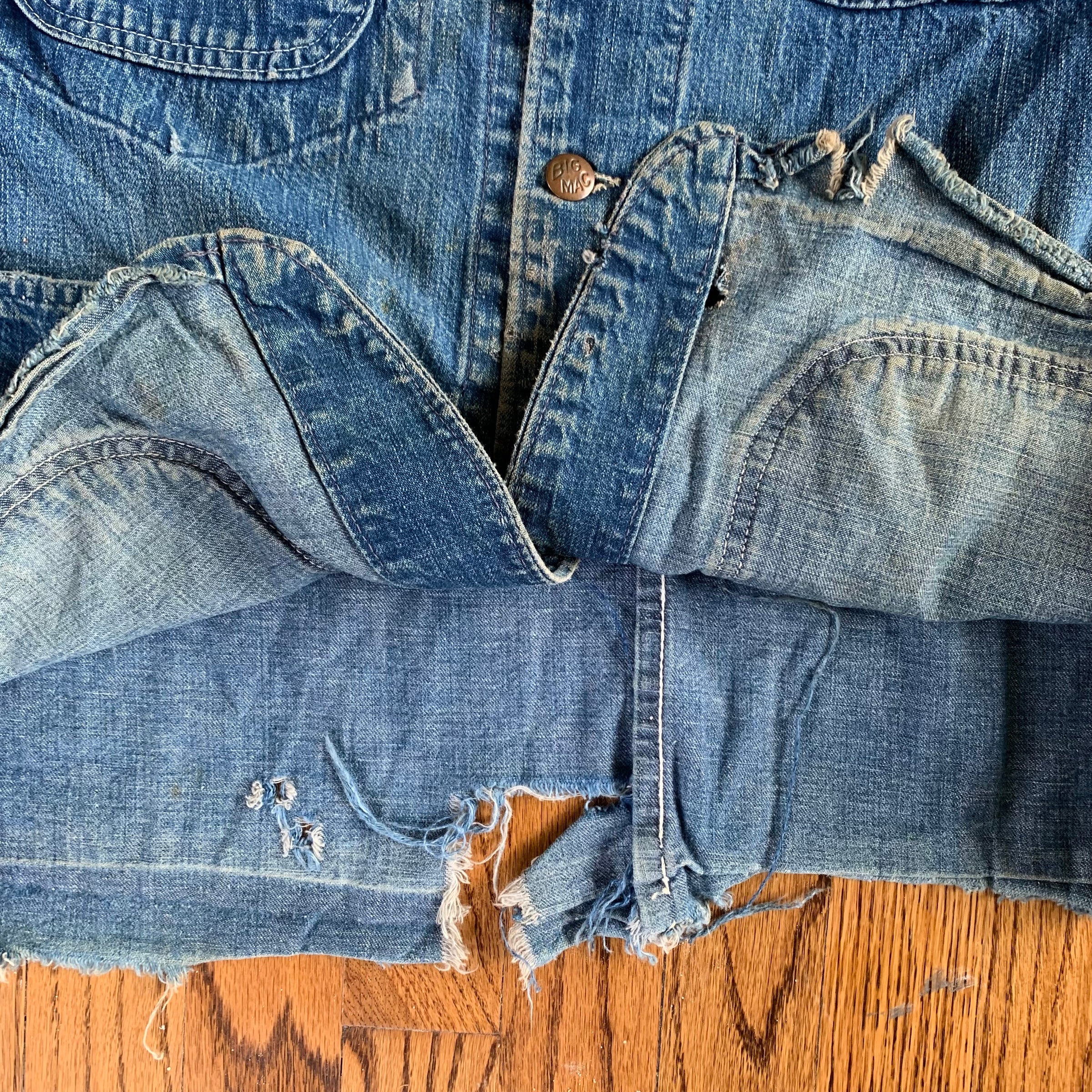 1950's Penney's Big Mac Sanforized Denim Chore Coat L/XL