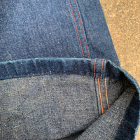 1940’s Donut Button Denim Carpenter Pants 34” x 31”