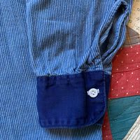 1950's Hickory Stripe ESSO Gas Station Service Shirt L/XL