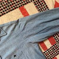 1950's Sanforized Chambray Work Shirt L/XL