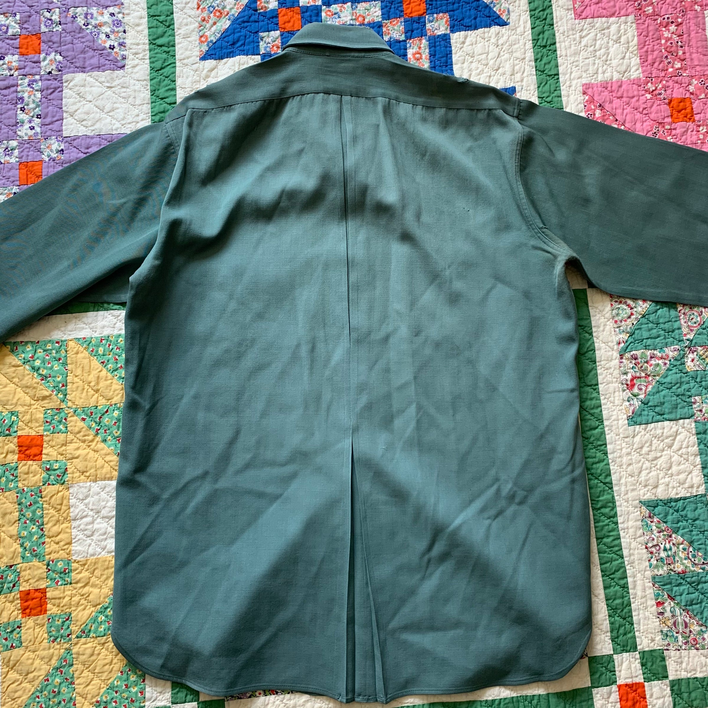1930’s Levi’s DeLuxe Western Gabardine Shirt Large