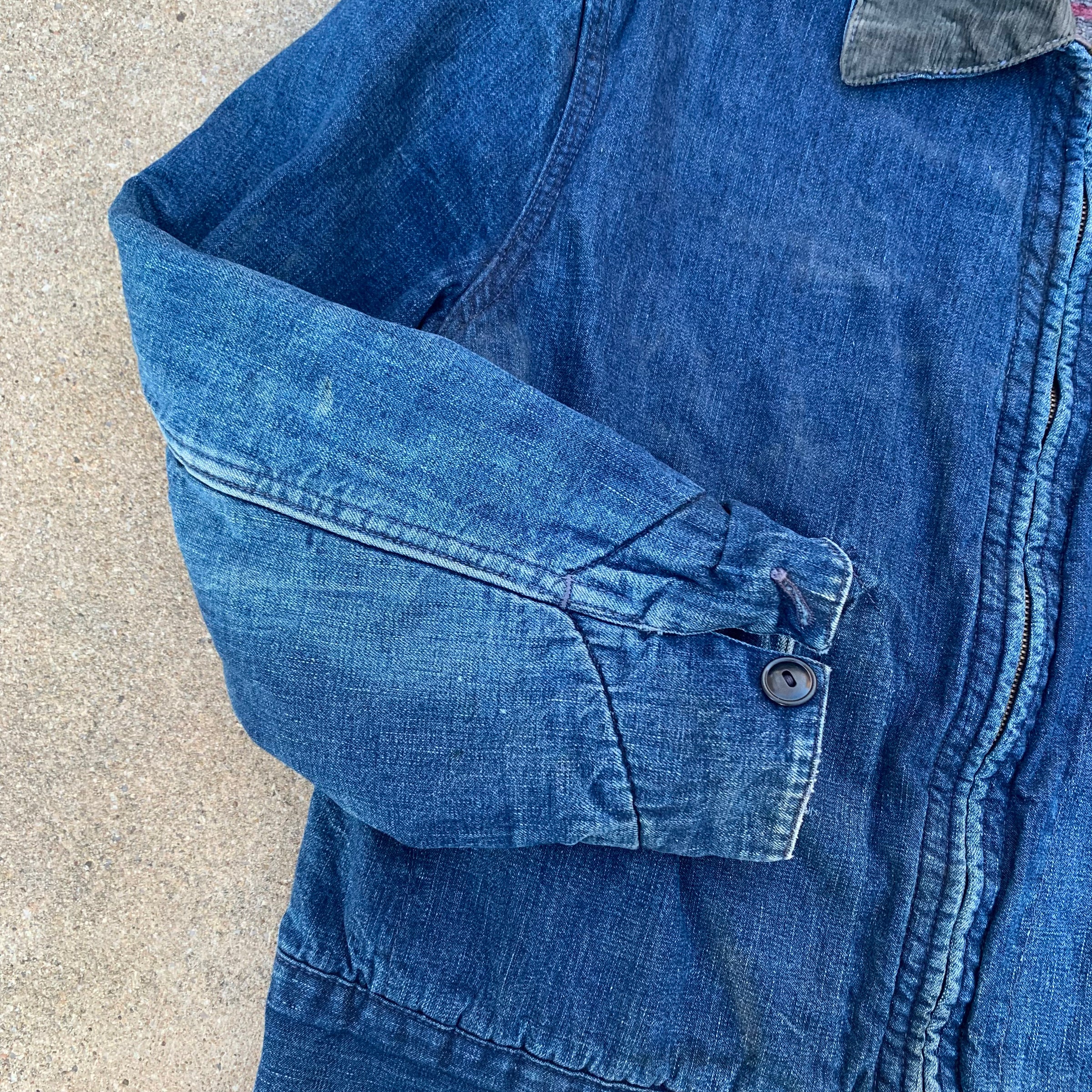 1950’s Pioneer Blanket Lined Denim Work Jacket Medium