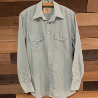 1950's Jack Frost Diamond Pearl Snap Gabardine Western Shirt M/L