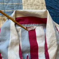 1950's Spiegel Sanforized Striped Cotton Pajama Shirt Large