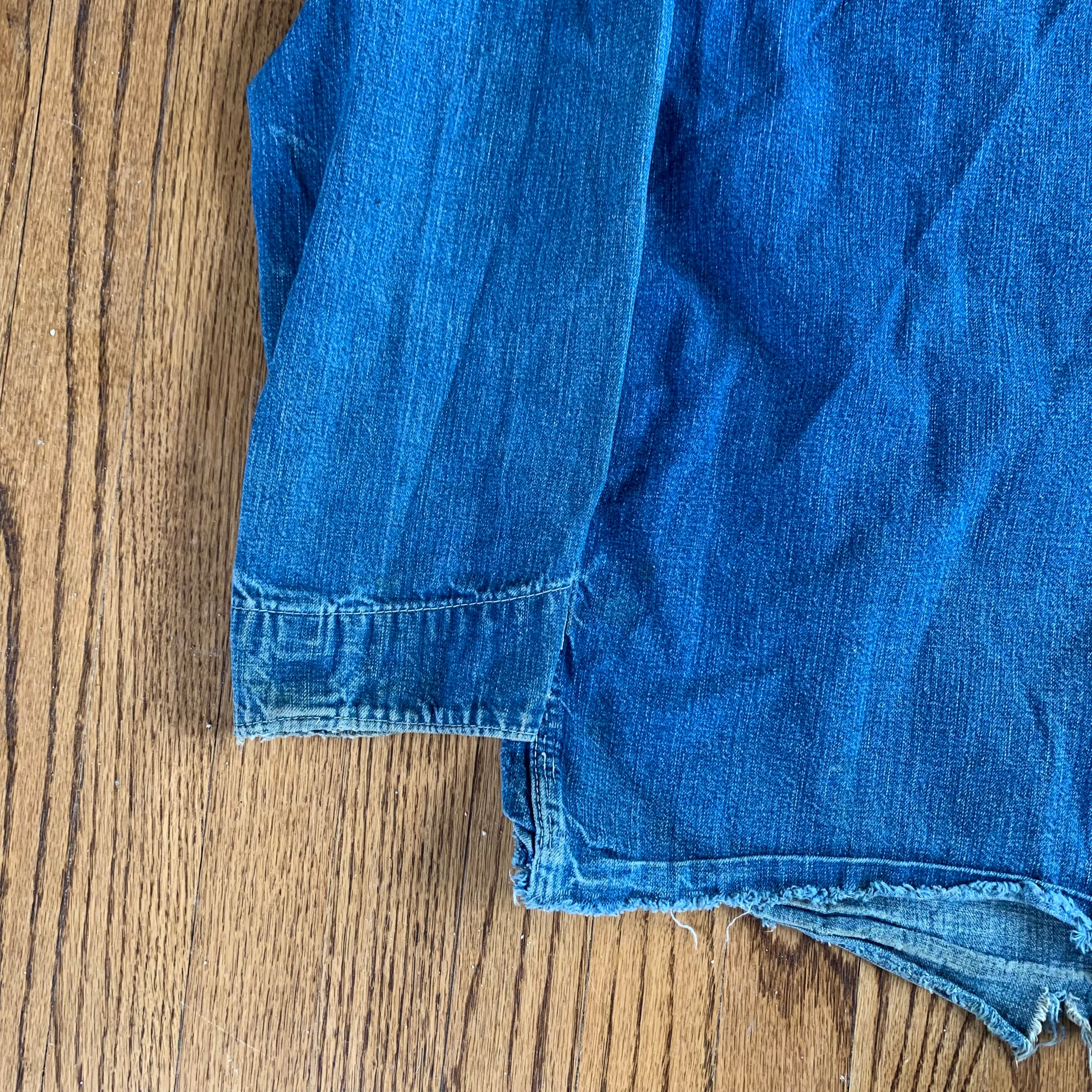 1950's Penney's Big Mac Sanforized Denim Chore Coat L/XL