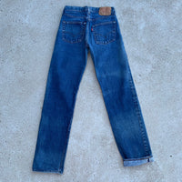 1980's Dark Wash Levi's 501 Redline Selvedge Denim Jeans 26" x 31"