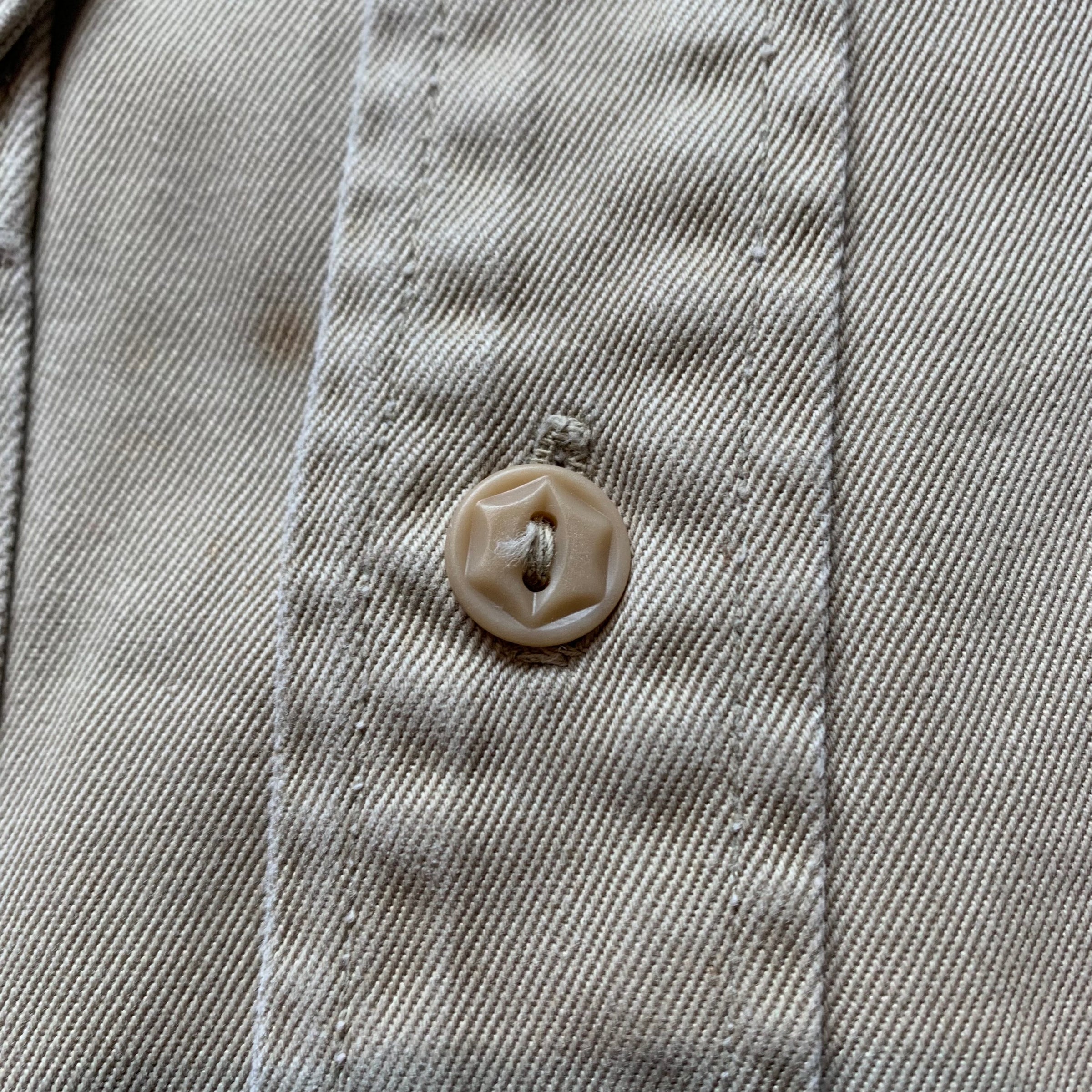 1950's Tuf Nut Army Cloth Button Up Shirt Medium