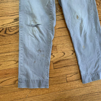 1950’s Grey Fly’s Army Cloth Work Pants 27” x 30.5”