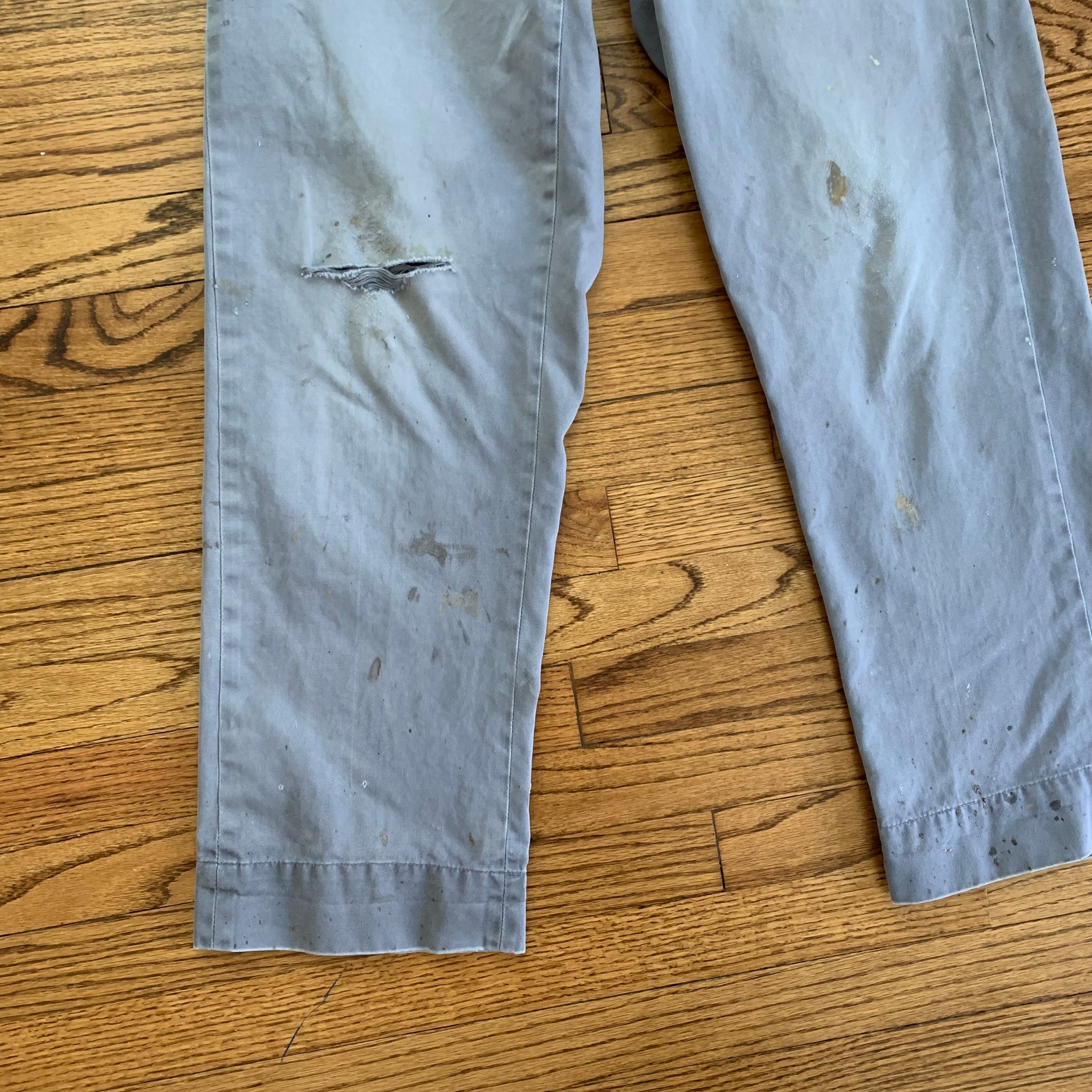 1950’s Grey Fly’s Army Cloth Work Pants 27” x 30.5”