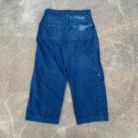 1940’s WWII USN Denim Dungarees 33” x 26”