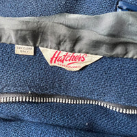 1960's/1970's Navy Wool Patched Varsity Jacket Small