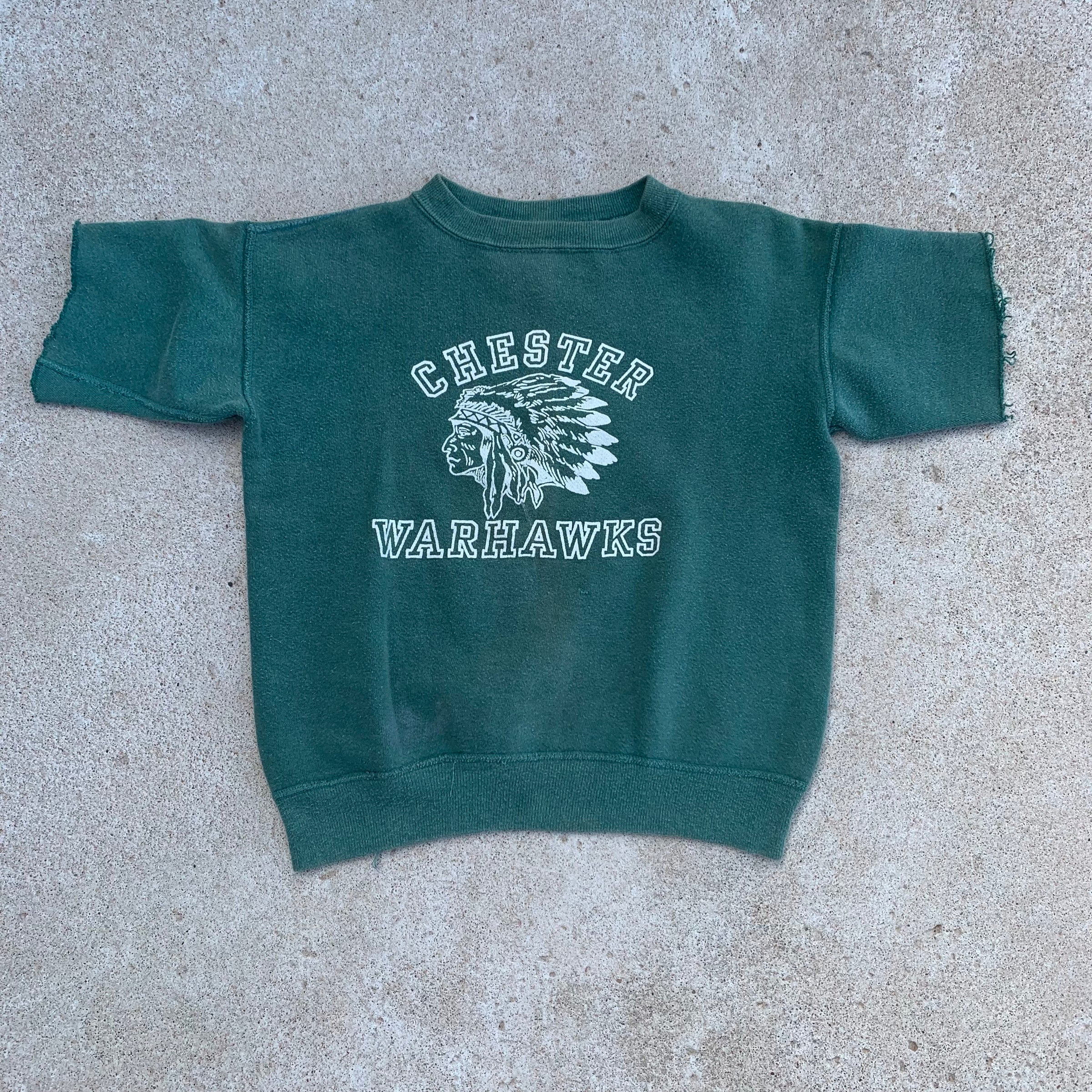 1950’s Chester Warhawks Short Sleeve Sweatshirt XS
