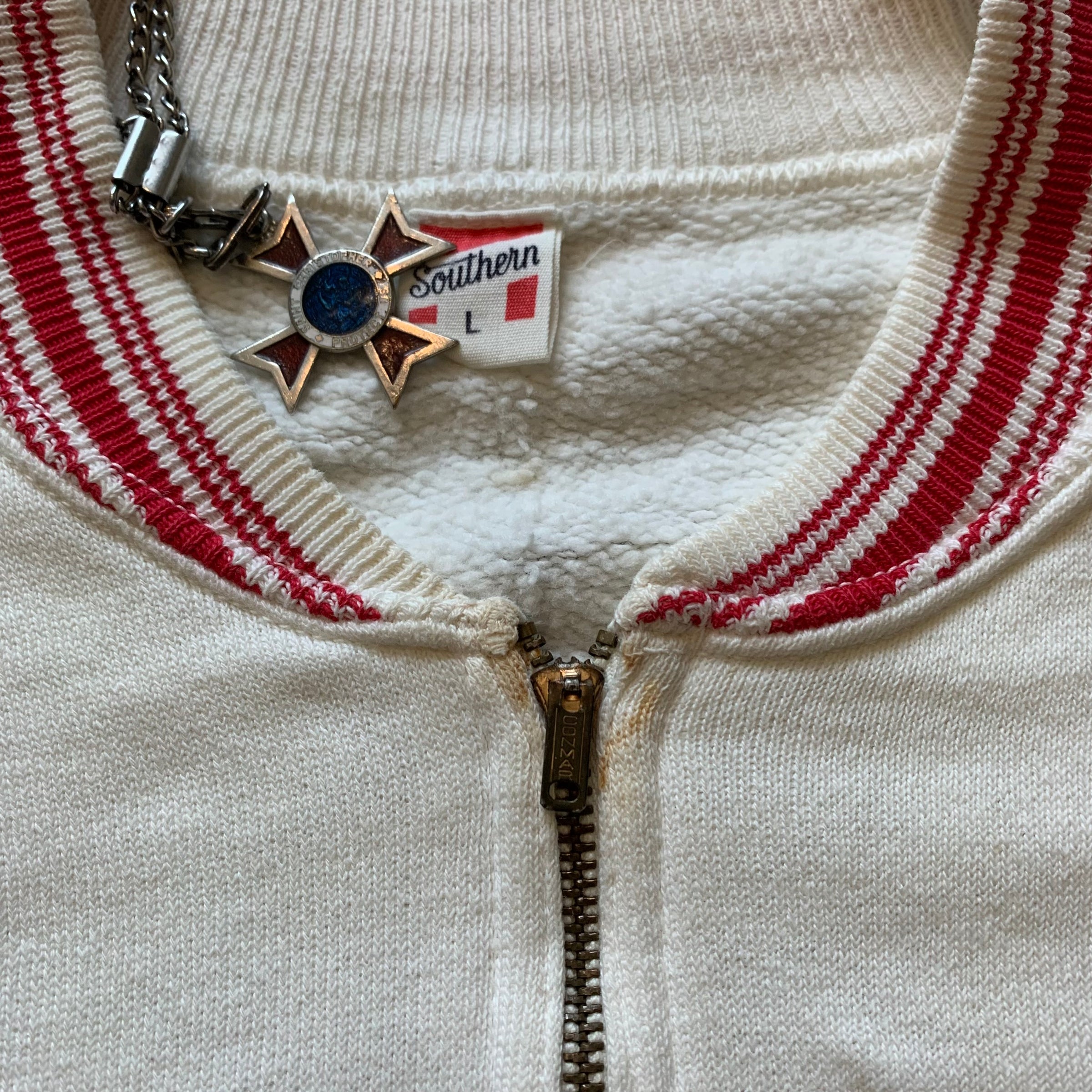 1957 Colorado High School All Stars Full Zip Sweatshirt Medium