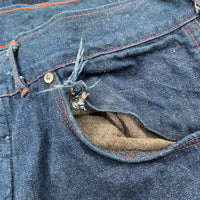 1940’s Donut Button Denim Carpenter Pants 34” x 31”