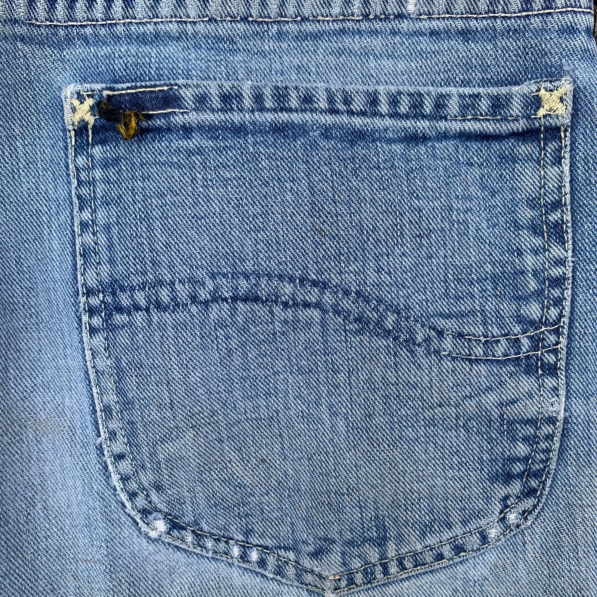 1960's Half Selvedge Button Fly Lee Riders Jeans 30.5" Waist