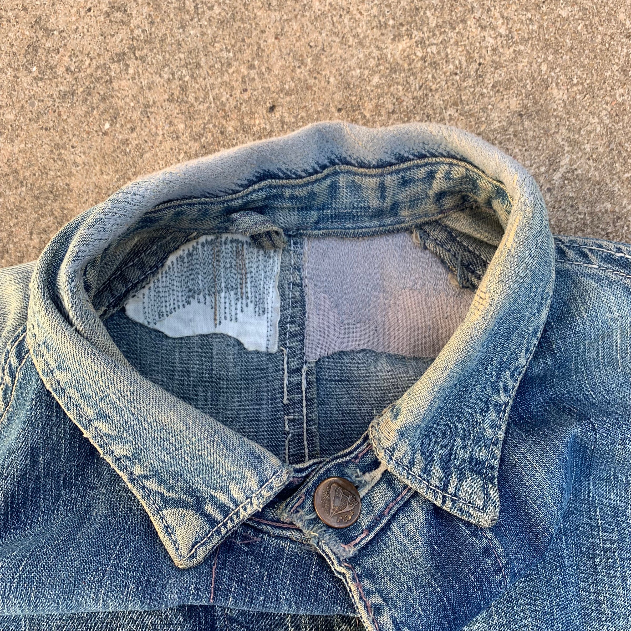 1930’s Two Pocket Raglan Denim Chore Coat