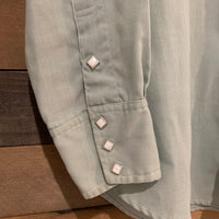 1950's Jack Frost Diamond Pearl Snap Gabardine Western Shirt M/L