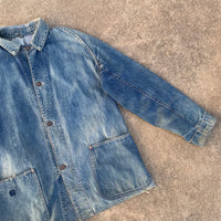 1930’s Two Pocket Raglan Denim Chore Coat