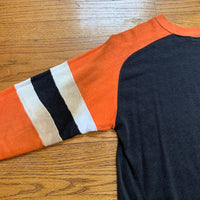 1960's Orange and Black Freedom Sleeve Crewneck Sweatshirt Large